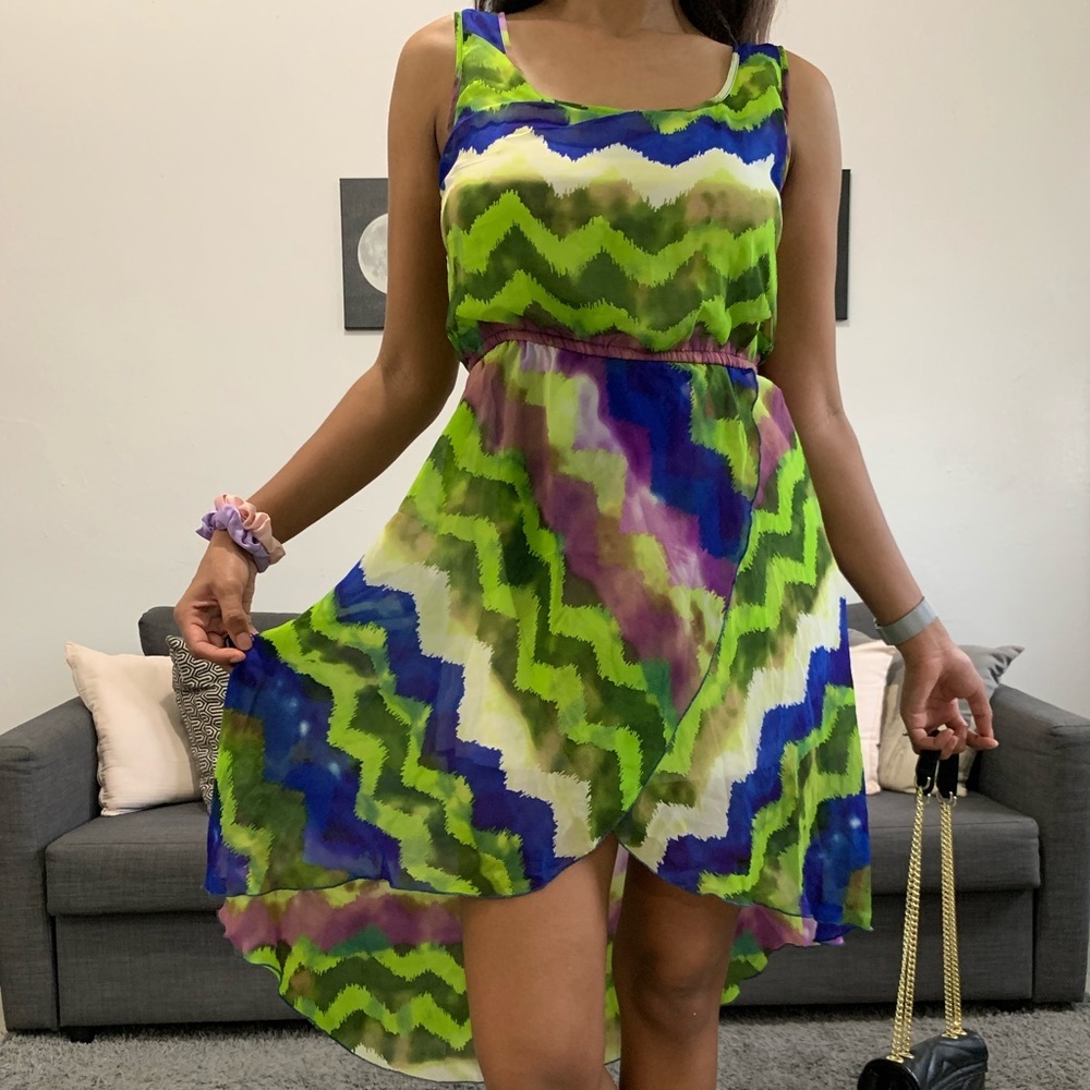Gorgeous‎ green mesh summer dress